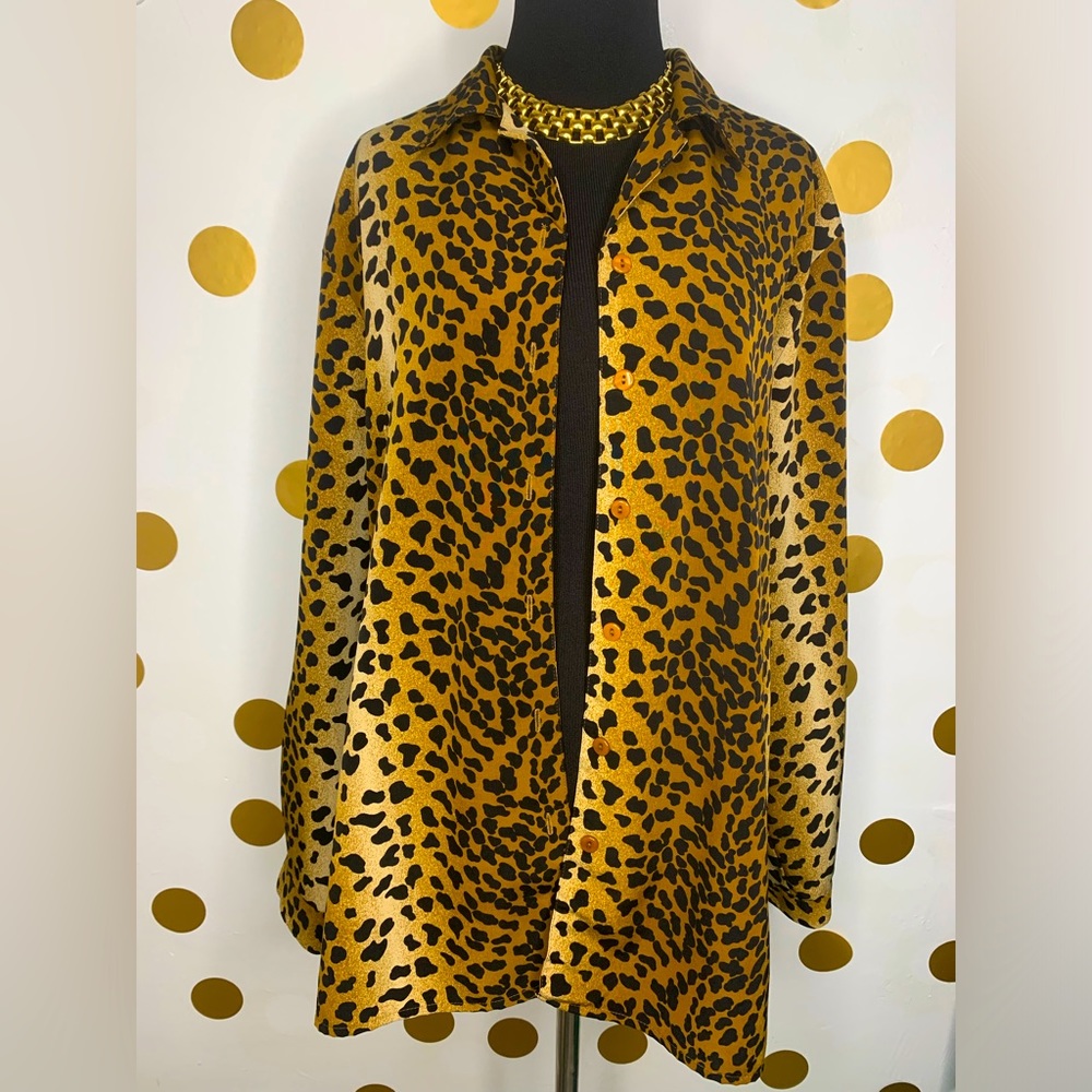 Joanna Cheetah Print Vintage Women’s Top - Size: L